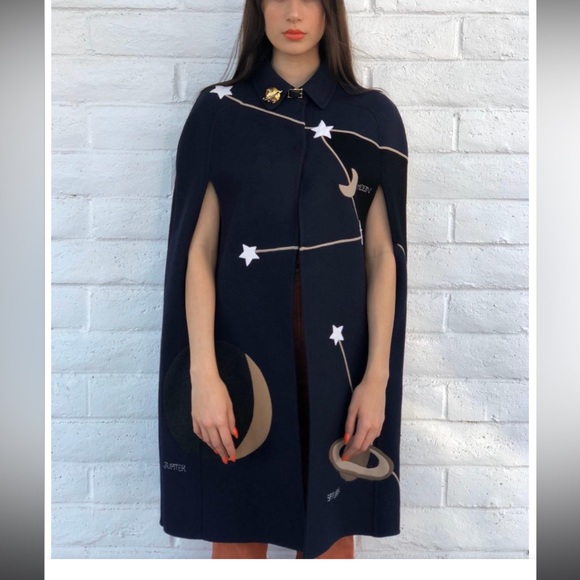 Valentino Wool Constellation Cape, S - Picture 2 of 9
